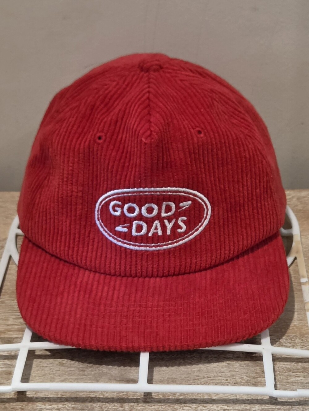 Good Days New York Corduroy Snapback Unstructured Hat - OSFA - Excellent Conditi